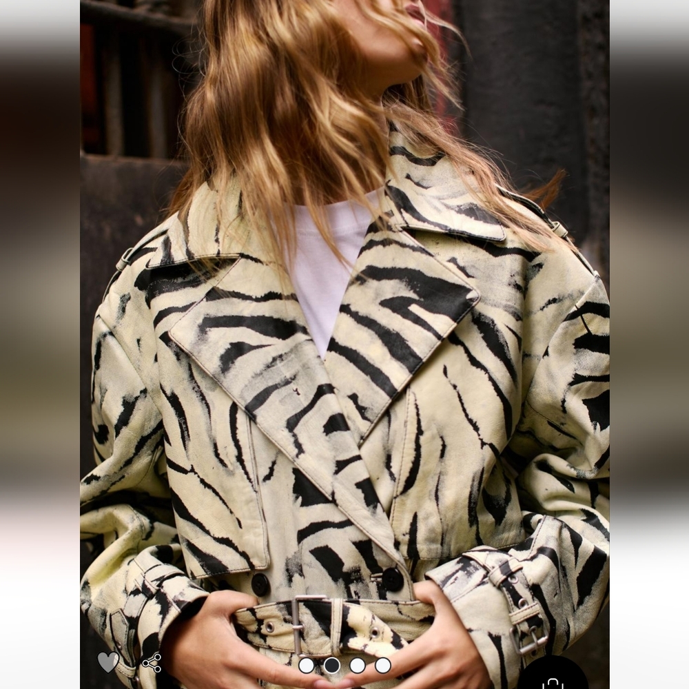 Leather trench